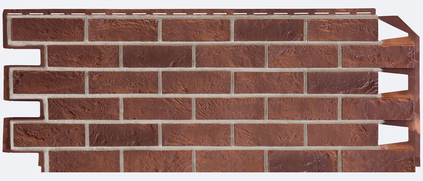 Цокольный сайдинг VOX кирпич Дорсет Dorset Solid Brick