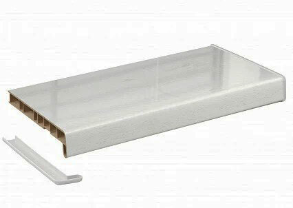 Подоконники Кристаллит Дуб Белый Глянец 122