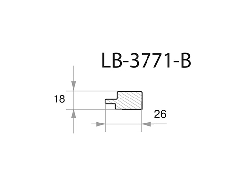Профиль МДФ AGT LB3771 Б