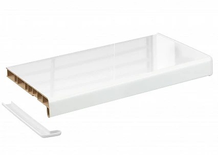 Подоконники Кристаллит Белый Глянец